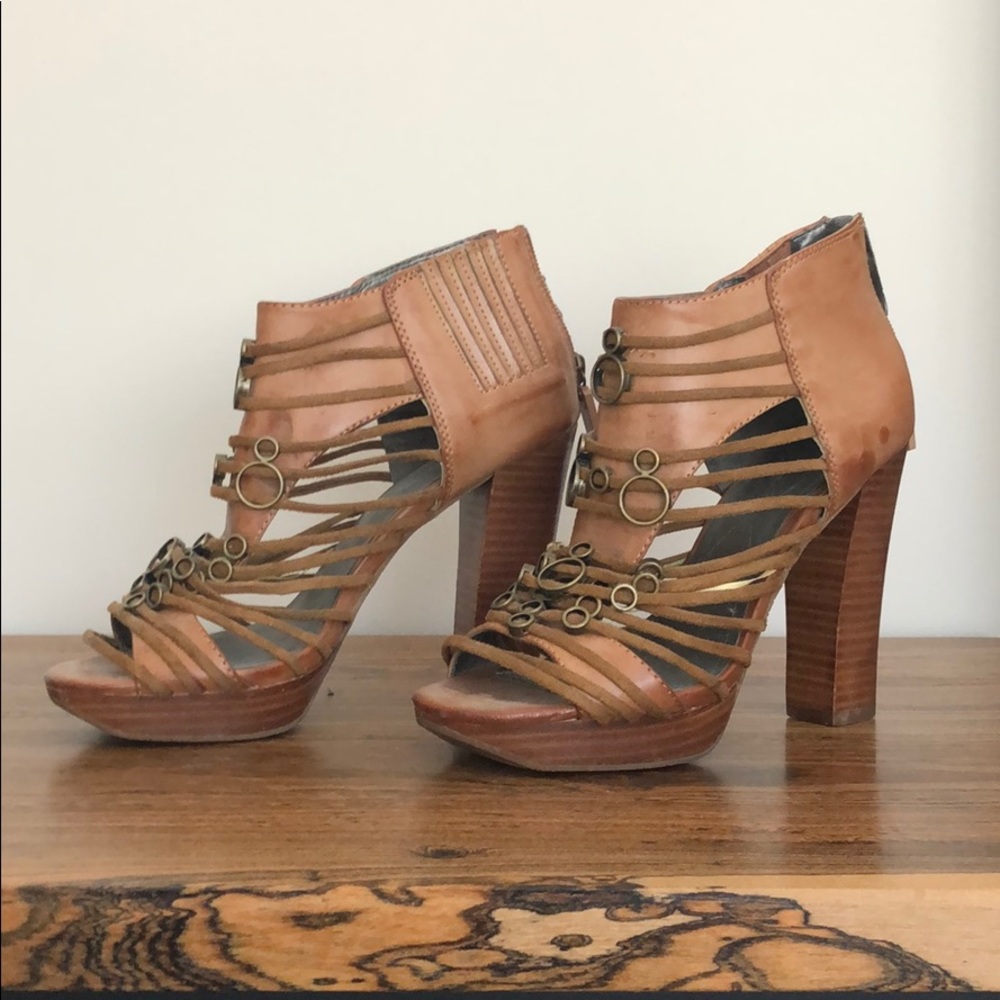 Calvin Klein Jeans Zipped Open-Toe heels